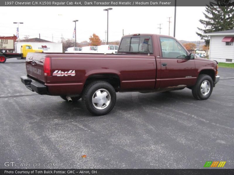 Dark Toreador Red Metallic / Medium Dark Pewter 1997 Chevrolet C/K K1500 Regular Cab 4x4