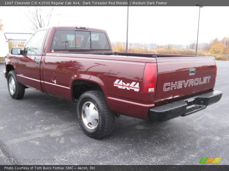 Dark Toreador Red Metallic / Medium Dark Pewter 1997 Chevrolet C/K K1500 Regular Cab 4x4