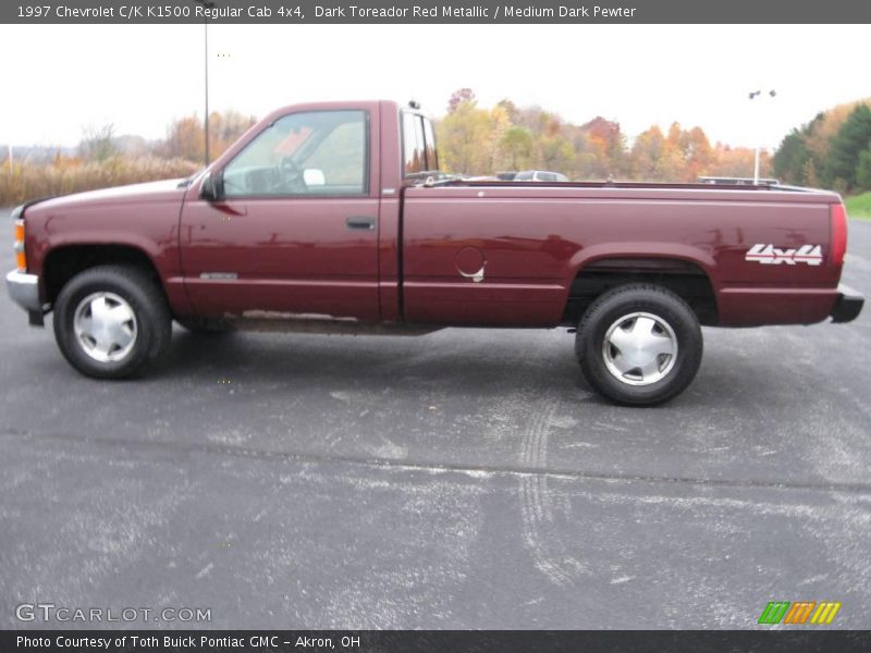 Dark Toreador Red Metallic / Medium Dark Pewter 1997 Chevrolet C/K K1500 Regular Cab 4x4