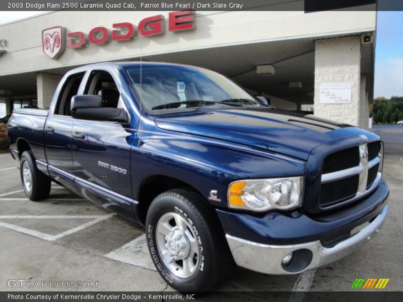 Patriot Blue Pearl / Dark Slate Gray 2003 Dodge Ram 2500 Laramie Quad Cab