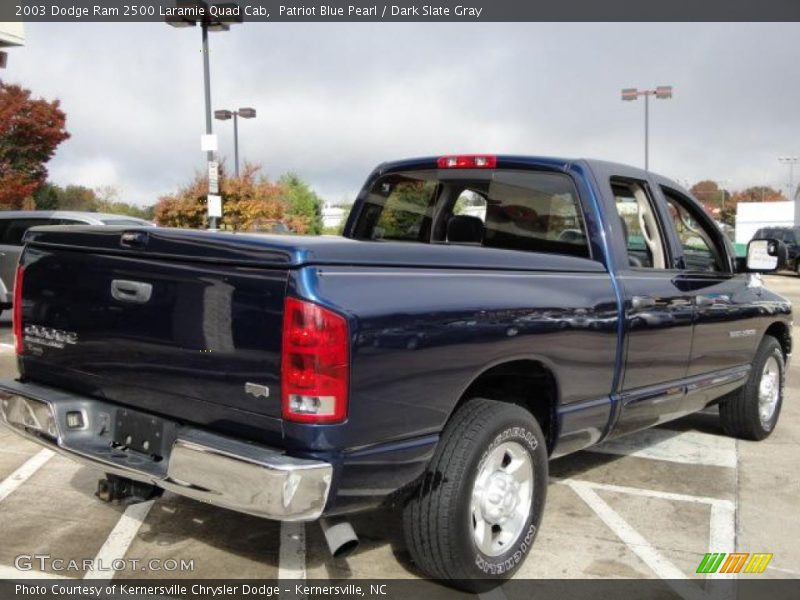 Patriot Blue Pearl / Dark Slate Gray 2003 Dodge Ram 2500 Laramie Quad Cab