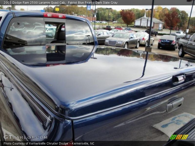 Patriot Blue Pearl / Dark Slate Gray 2003 Dodge Ram 2500 Laramie Quad Cab