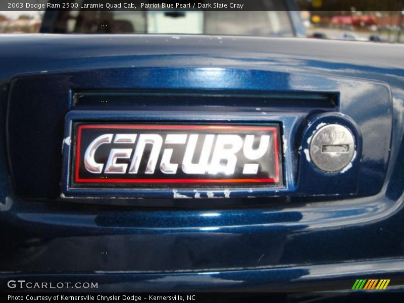 Patriot Blue Pearl / Dark Slate Gray 2003 Dodge Ram 2500 Laramie Quad Cab