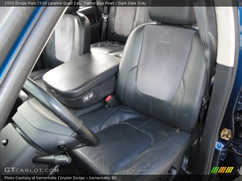 Patriot Blue Pearl / Dark Slate Gray 2003 Dodge Ram 2500 Laramie Quad Cab