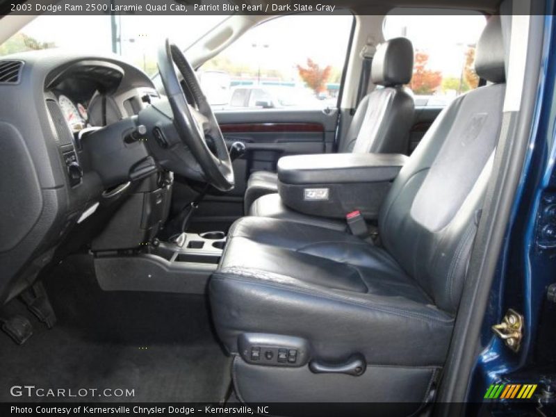 Patriot Blue Pearl / Dark Slate Gray 2003 Dodge Ram 2500 Laramie Quad Cab