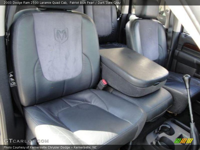 Patriot Blue Pearl / Dark Slate Gray 2003 Dodge Ram 2500 Laramie Quad Cab