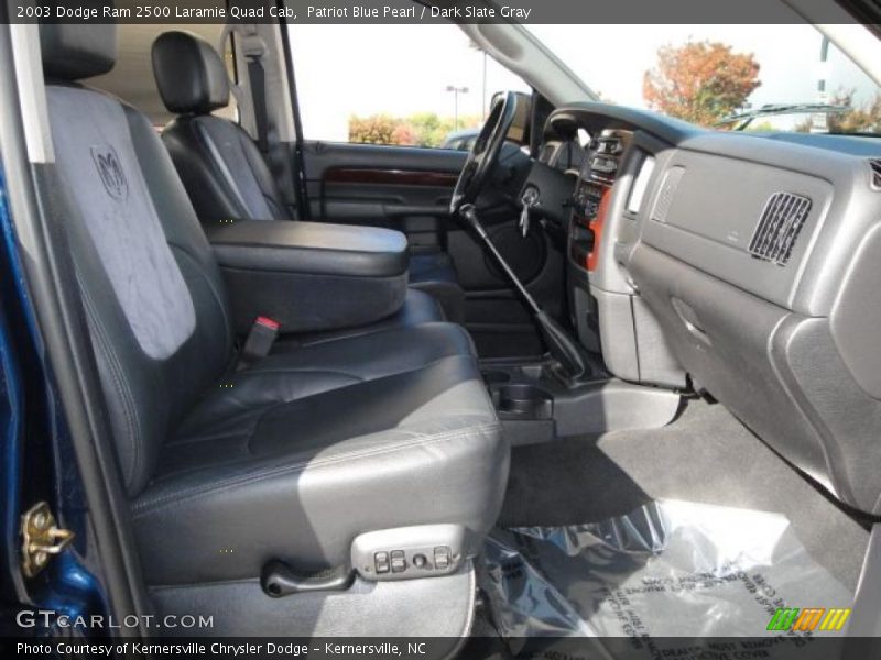 Patriot Blue Pearl / Dark Slate Gray 2003 Dodge Ram 2500 Laramie Quad Cab