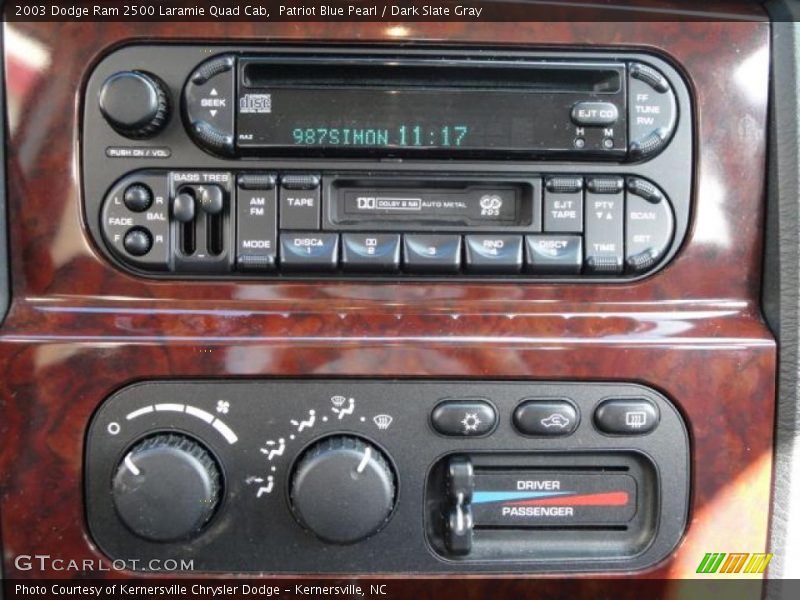 Patriot Blue Pearl / Dark Slate Gray 2003 Dodge Ram 2500 Laramie Quad Cab