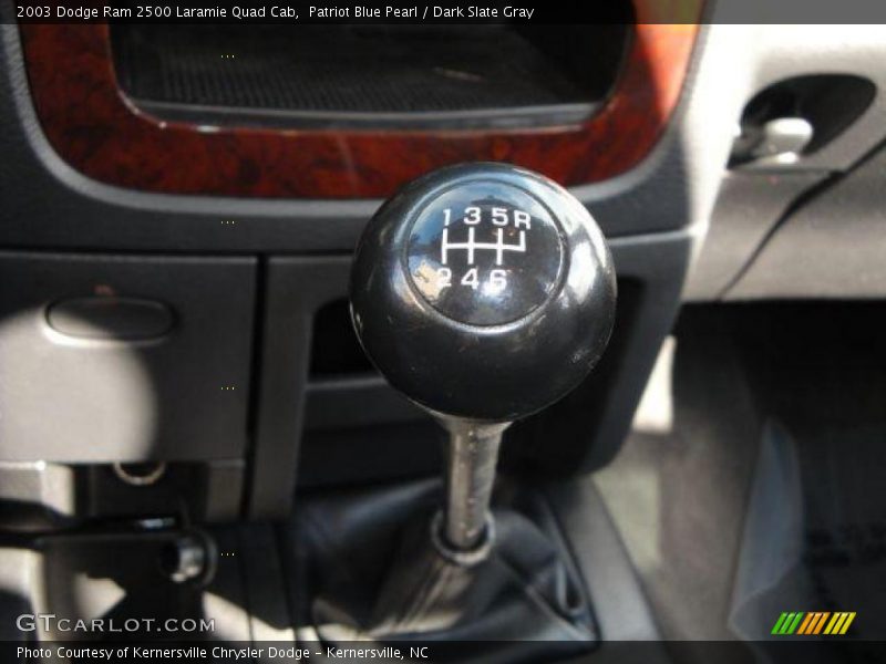 Patriot Blue Pearl / Dark Slate Gray 2003 Dodge Ram 2500 Laramie Quad Cab