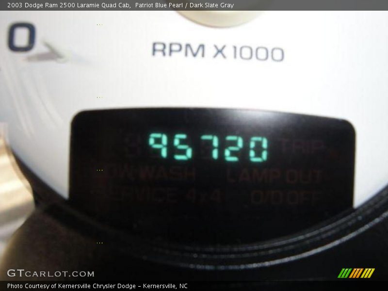 Patriot Blue Pearl / Dark Slate Gray 2003 Dodge Ram 2500 Laramie Quad Cab