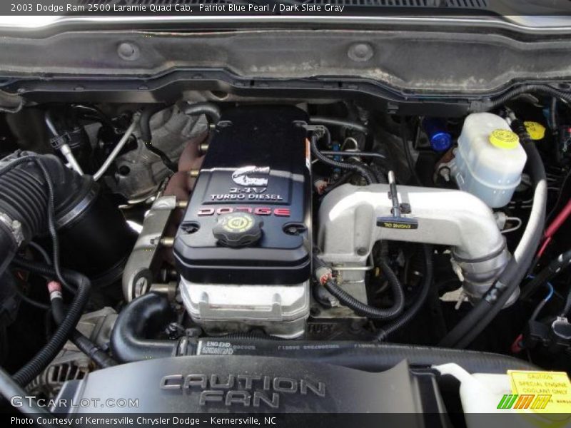 Patriot Blue Pearl / Dark Slate Gray 2003 Dodge Ram 2500 Laramie Quad Cab