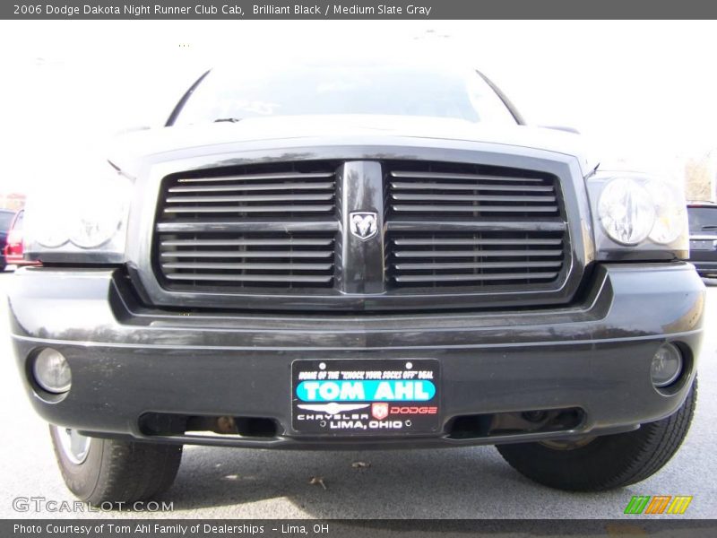 Brilliant Black / Medium Slate Gray 2006 Dodge Dakota Night Runner Club Cab