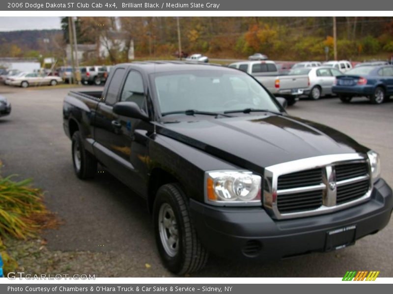 Brilliant Black / Medium Slate Gray 2006 Dodge Dakota ST Club Cab 4x4