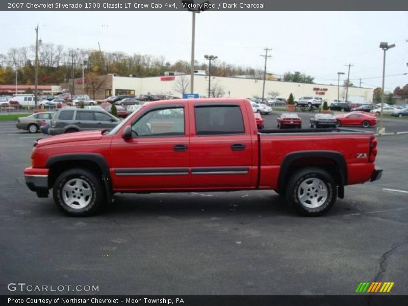 Victory Red / Dark Charcoal 2007 Chevrolet Silverado 1500 Classic LT Crew Cab 4x4