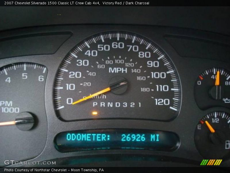 Victory Red / Dark Charcoal 2007 Chevrolet Silverado 1500 Classic LT Crew Cab 4x4