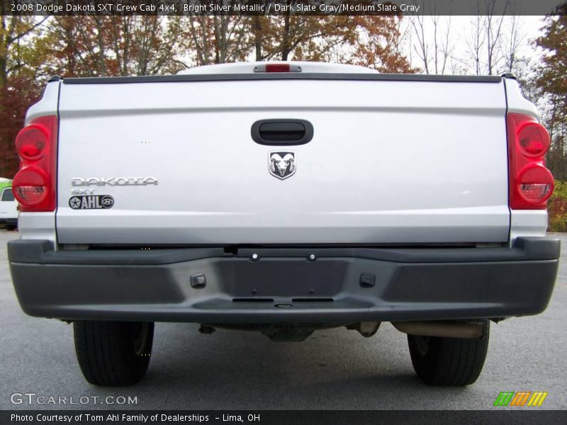 Bright Silver Metallic / Dark Slate Gray/Medium Slate Gray 2008 Dodge Dakota SXT Crew Cab 4x4