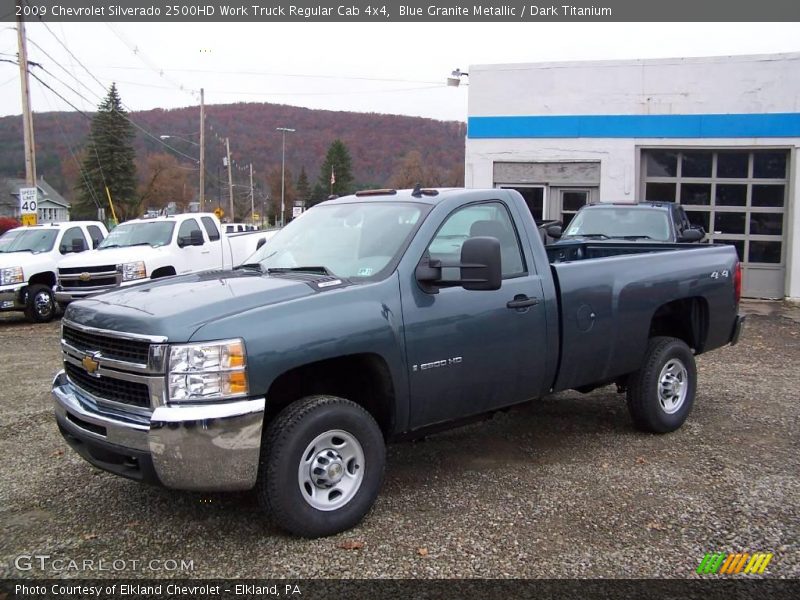 Blue Granite Metallic / Dark Titanium 2009 Chevrolet Silverado 2500HD Work Truck Regular Cab 4x4