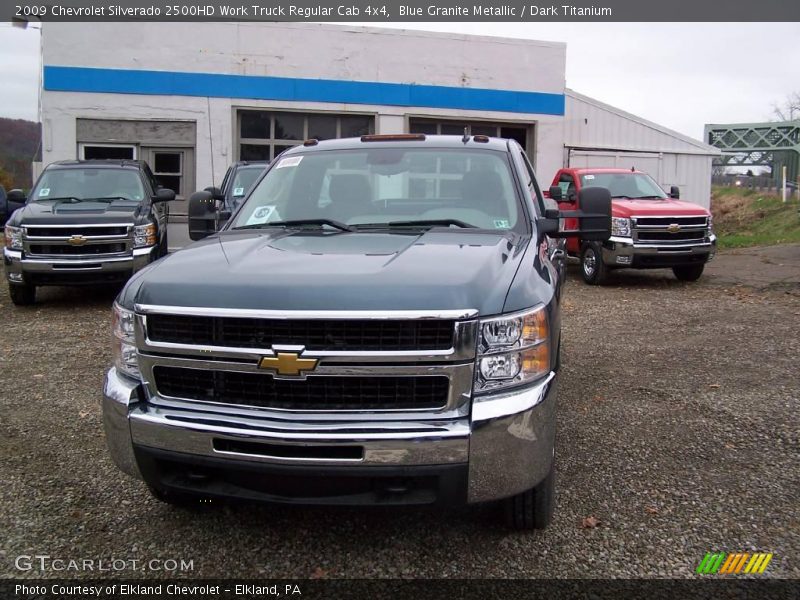 Blue Granite Metallic / Dark Titanium 2009 Chevrolet Silverado 2500HD Work Truck Regular Cab 4x4