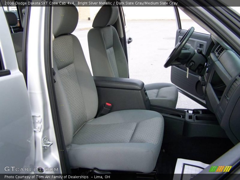 Bright Silver Metallic / Dark Slate Gray/Medium Slate Gray 2008 Dodge Dakota SXT Crew Cab 4x4