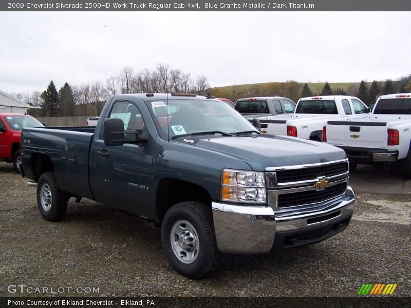 Blue Granite Metallic / Dark Titanium 2009 Chevrolet Silverado 2500HD Work Truck Regular Cab 4x4