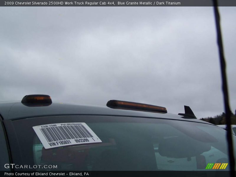 Blue Granite Metallic / Dark Titanium 2009 Chevrolet Silverado 2500HD Work Truck Regular Cab 4x4