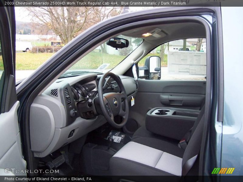 Blue Granite Metallic / Dark Titanium 2009 Chevrolet Silverado 2500HD Work Truck Regular Cab 4x4