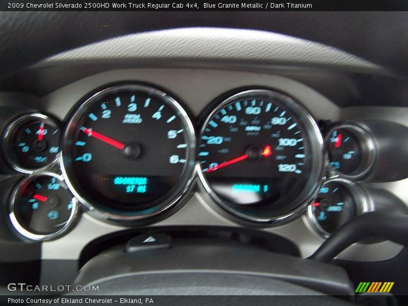 Blue Granite Metallic / Dark Titanium 2009 Chevrolet Silverado 2500HD Work Truck Regular Cab 4x4