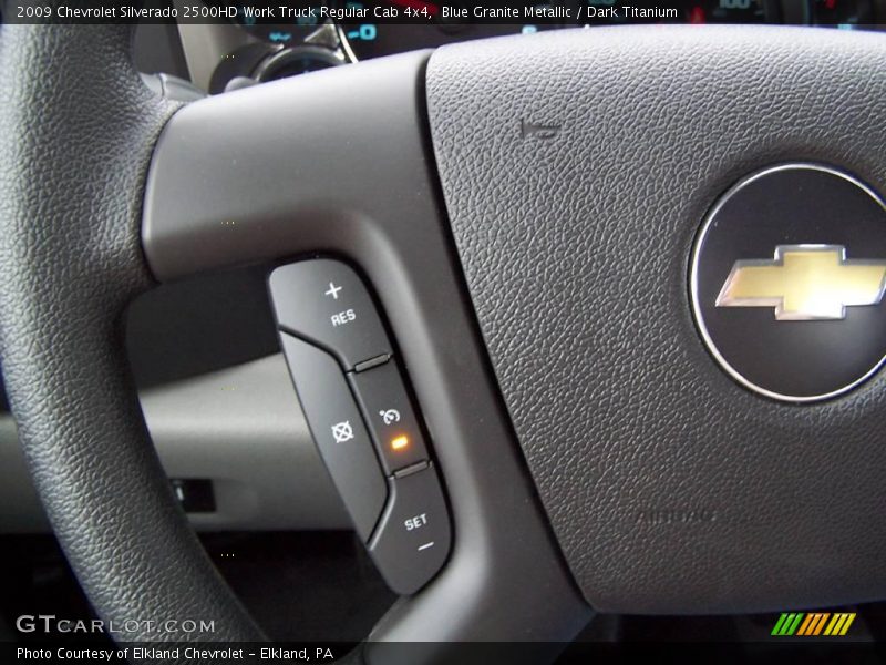 Blue Granite Metallic / Dark Titanium 2009 Chevrolet Silverado 2500HD Work Truck Regular Cab 4x4