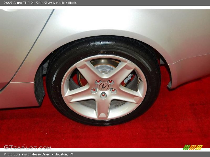 Satin Silver Metallic / Black 2005 Acura TL 3.2
