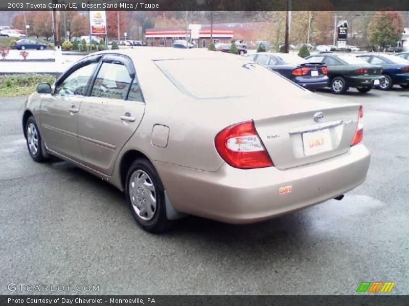 Desert Sand Mica / Taupe 2003 Toyota Camry LE