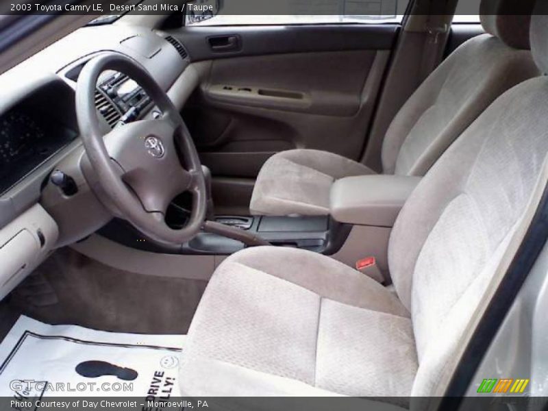 Desert Sand Mica / Taupe 2003 Toyota Camry LE