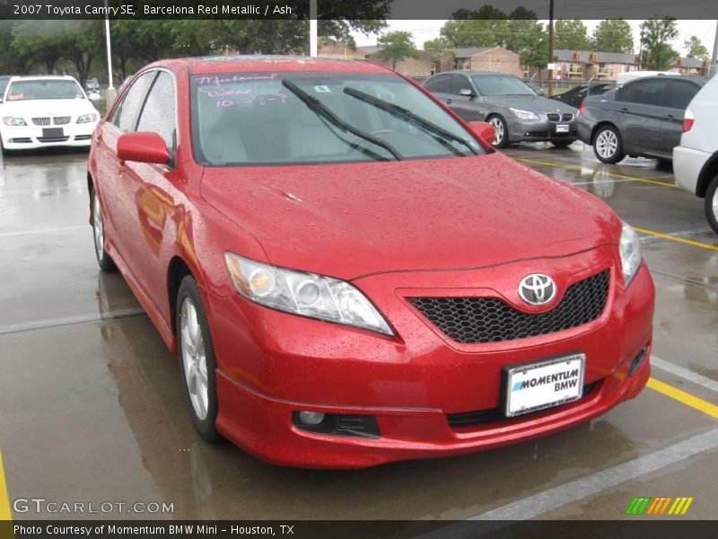 Barcelona Red Metallic / Ash 2007 Toyota Camry SE