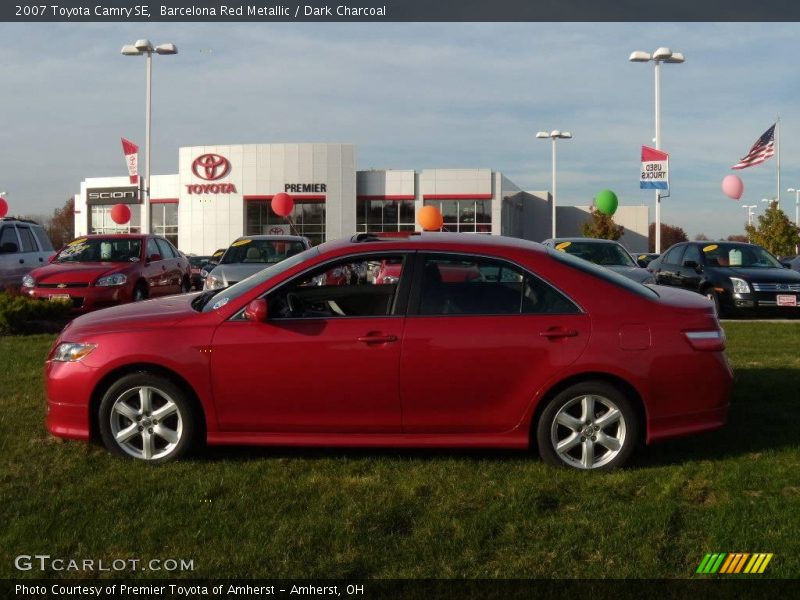 Barcelona Red Metallic / Dark Charcoal 2007 Toyota Camry SE
