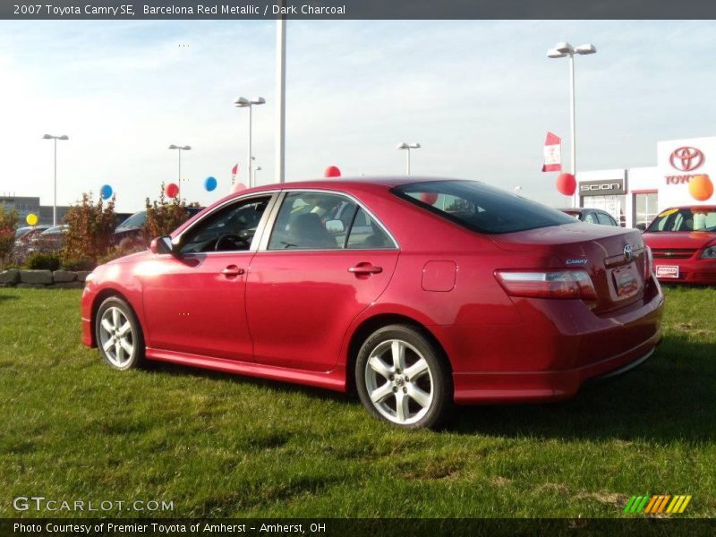 Barcelona Red Metallic / Dark Charcoal 2007 Toyota Camry SE