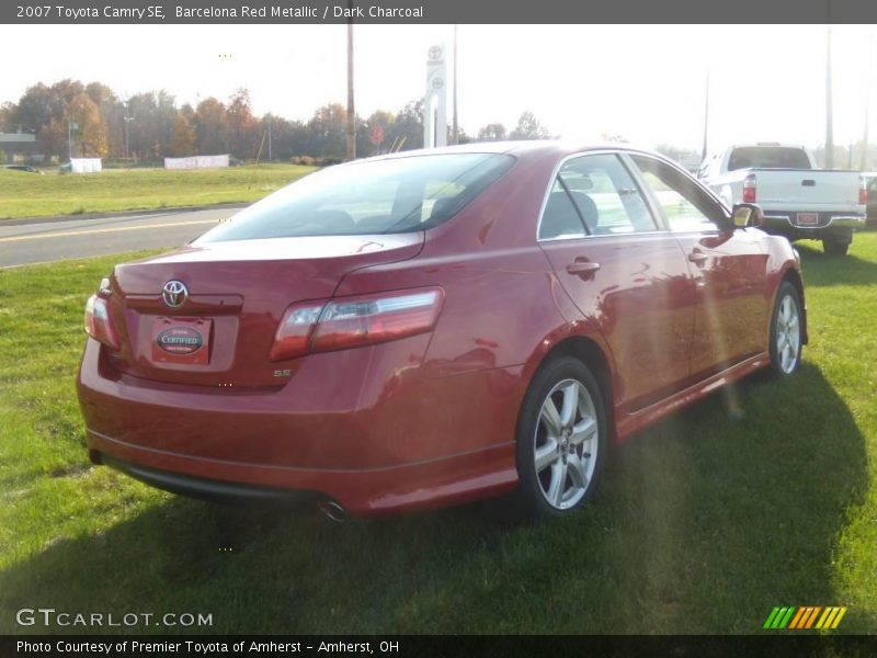 Barcelona Red Metallic / Dark Charcoal 2007 Toyota Camry SE