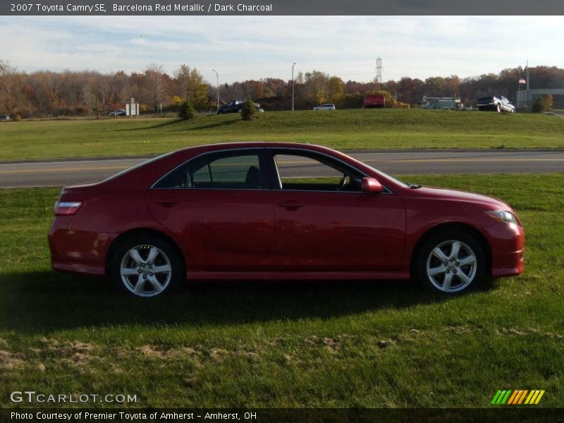 Barcelona Red Metallic / Dark Charcoal 2007 Toyota Camry SE