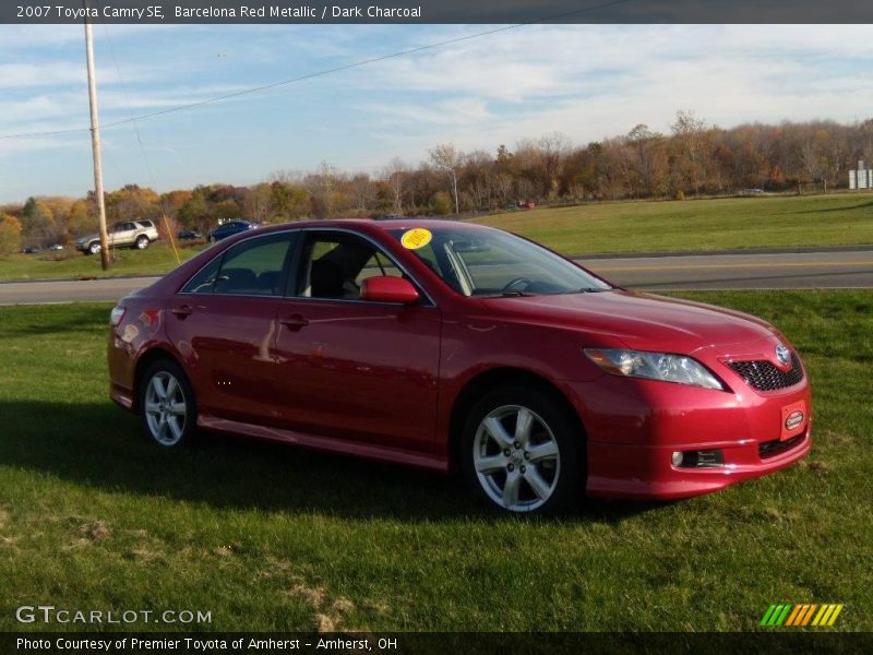 Barcelona Red Metallic / Dark Charcoal 2007 Toyota Camry SE