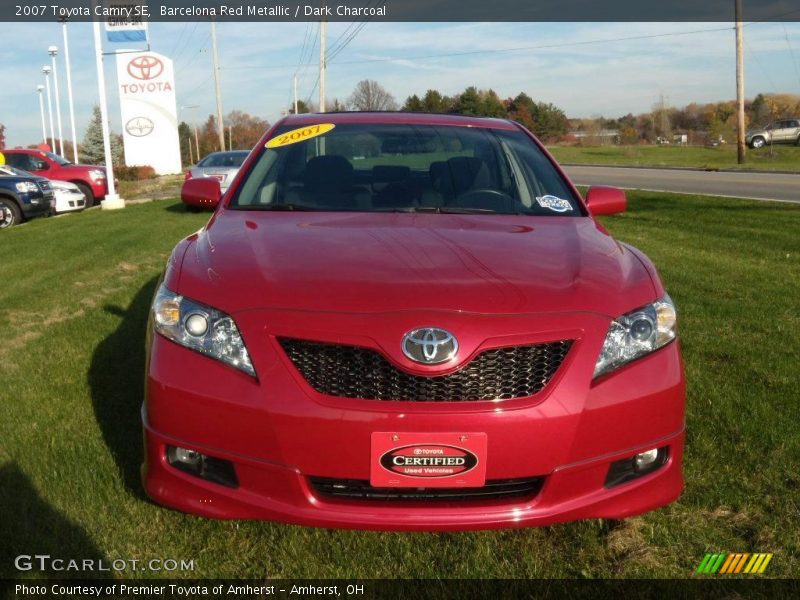 Barcelona Red Metallic / Dark Charcoal 2007 Toyota Camry SE