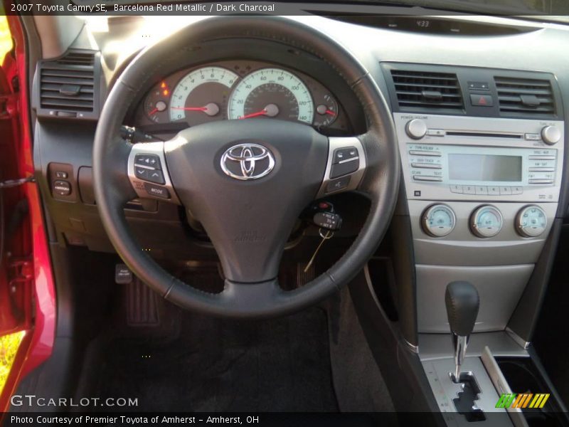Barcelona Red Metallic / Dark Charcoal 2007 Toyota Camry SE