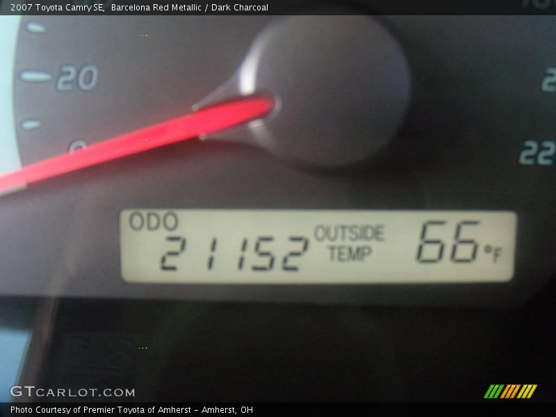 Barcelona Red Metallic / Dark Charcoal 2007 Toyota Camry SE