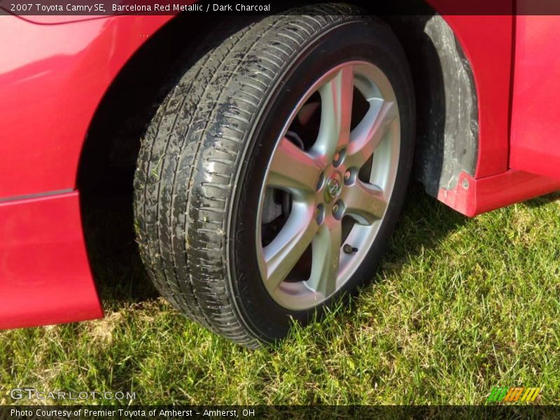 Barcelona Red Metallic / Dark Charcoal 2007 Toyota Camry SE
