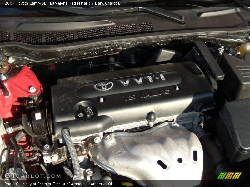 Barcelona Red Metallic / Dark Charcoal 2007 Toyota Camry SE