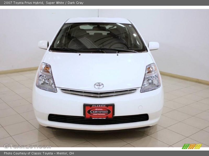 Super White / Dark Gray 2007 Toyota Prius Hybrid