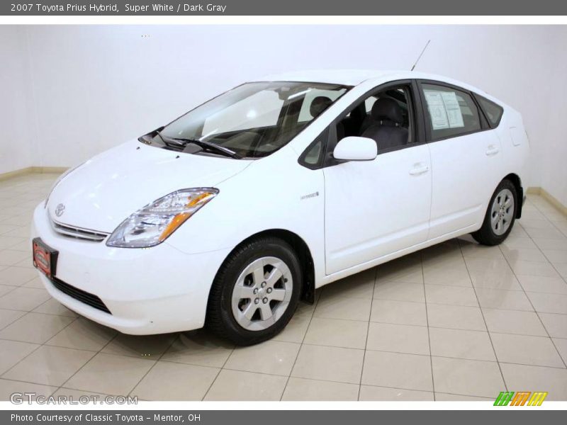 Super White / Dark Gray 2007 Toyota Prius Hybrid
