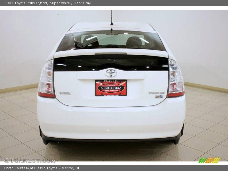 Super White / Dark Gray 2007 Toyota Prius Hybrid