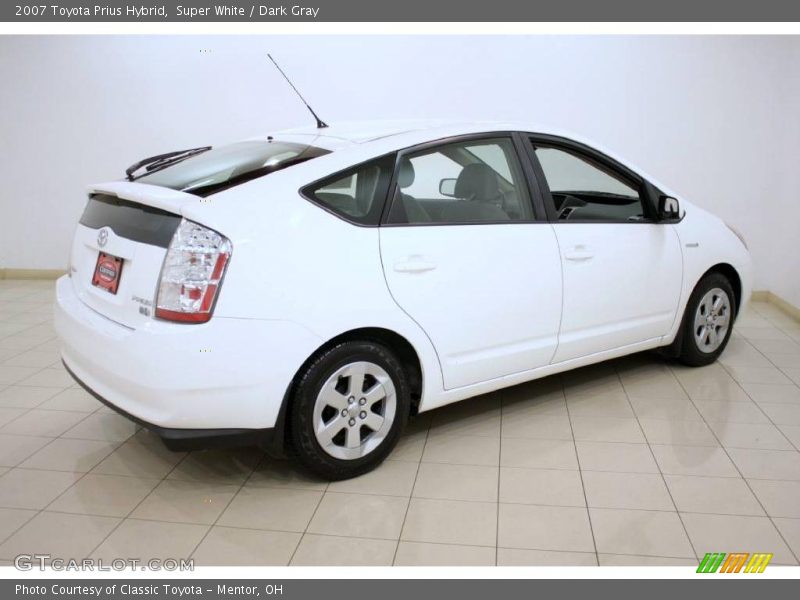 Super White / Dark Gray 2007 Toyota Prius Hybrid