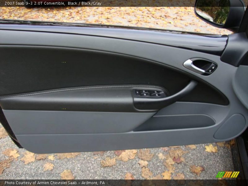 Black / Black/Gray 2007 Saab 9-3 2.0T Convertible
