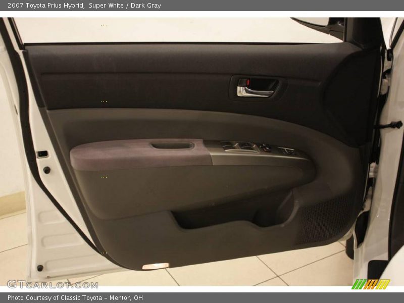 Super White / Dark Gray 2007 Toyota Prius Hybrid