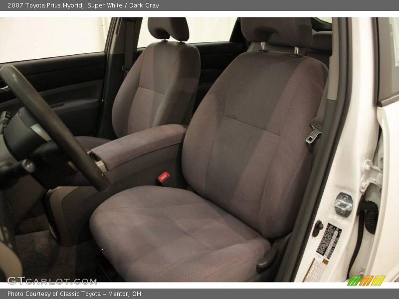 Super White / Dark Gray 2007 Toyota Prius Hybrid