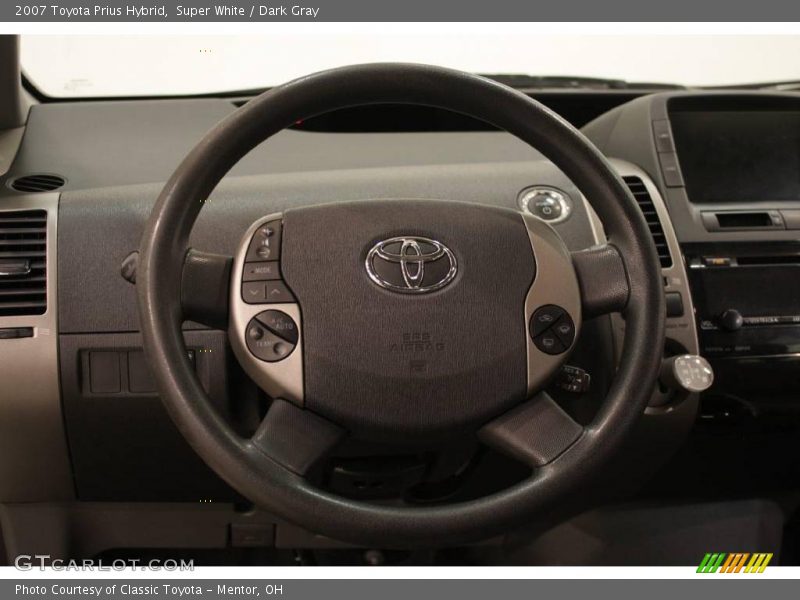 Super White / Dark Gray 2007 Toyota Prius Hybrid